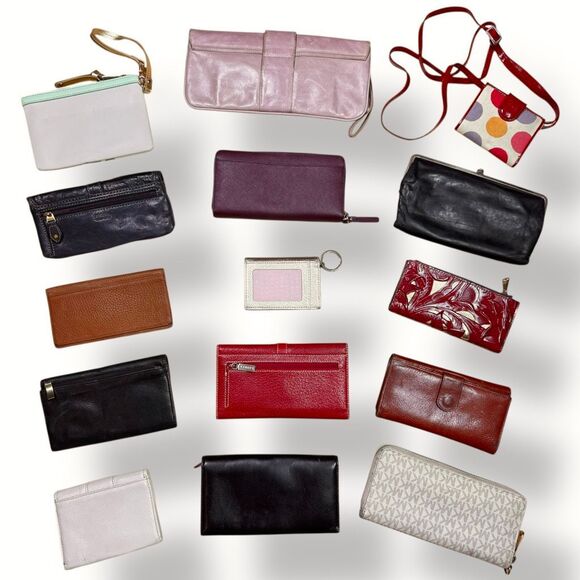 Kate Spade Fossil Michael Kors Patricia Nash Ralph Lauren Hobo Lot 15 Wallets - Picture 2 of 15